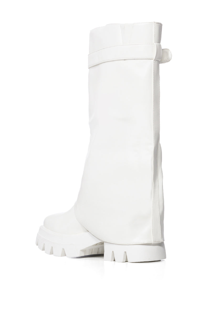 AZALEA WANG JET WHITE BOOT
