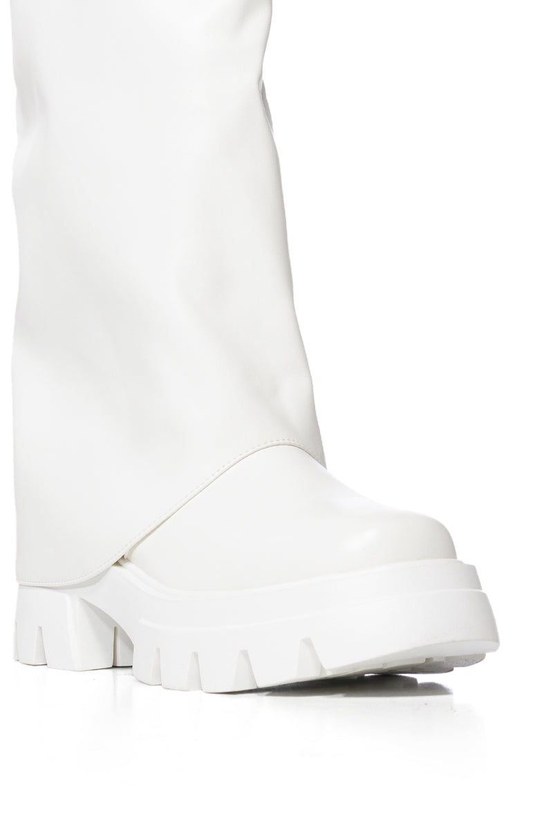 AZALEA WANG JET WHITE BOOT