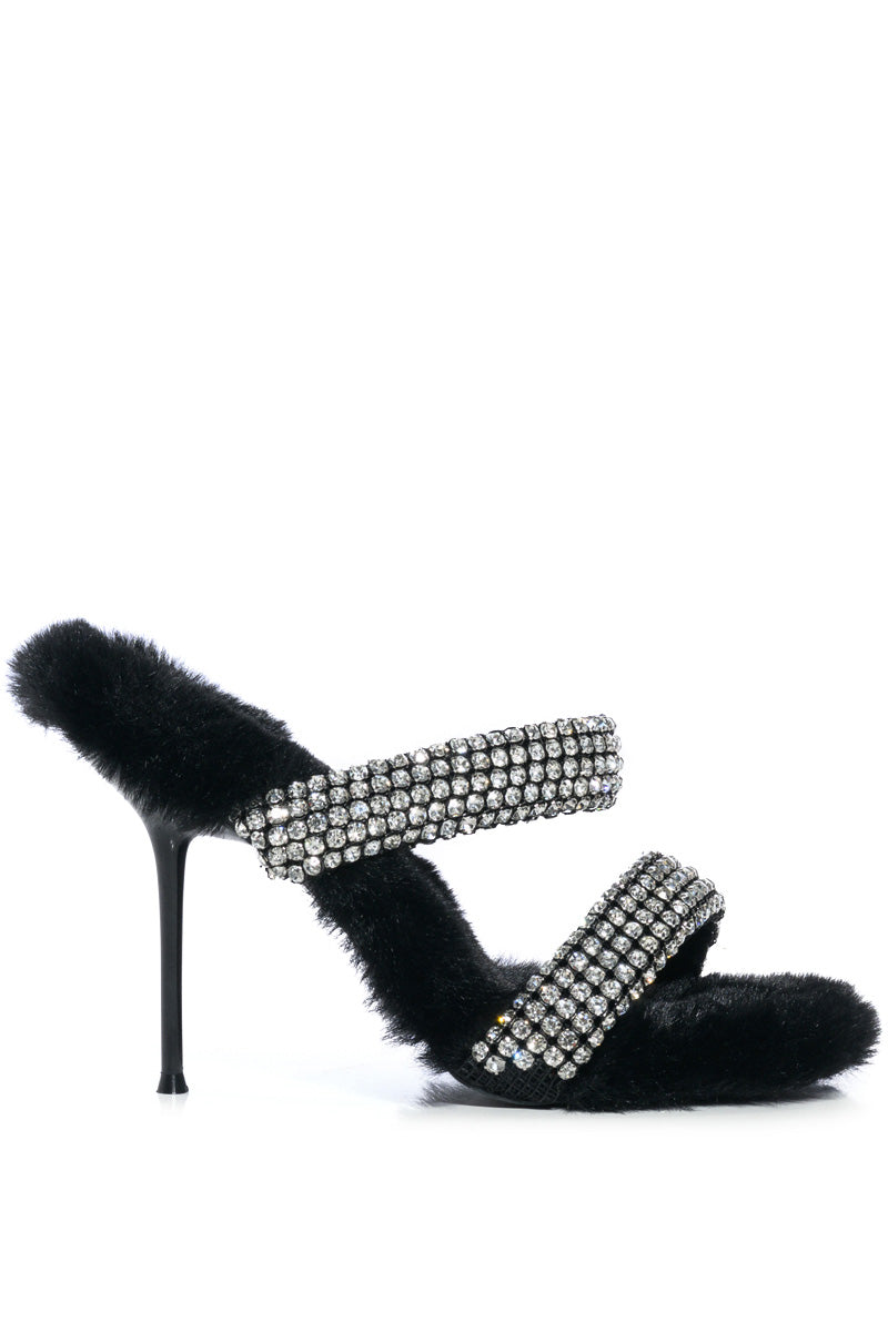 AZALEA WANG KAE BLACK STILETTO SANDAL