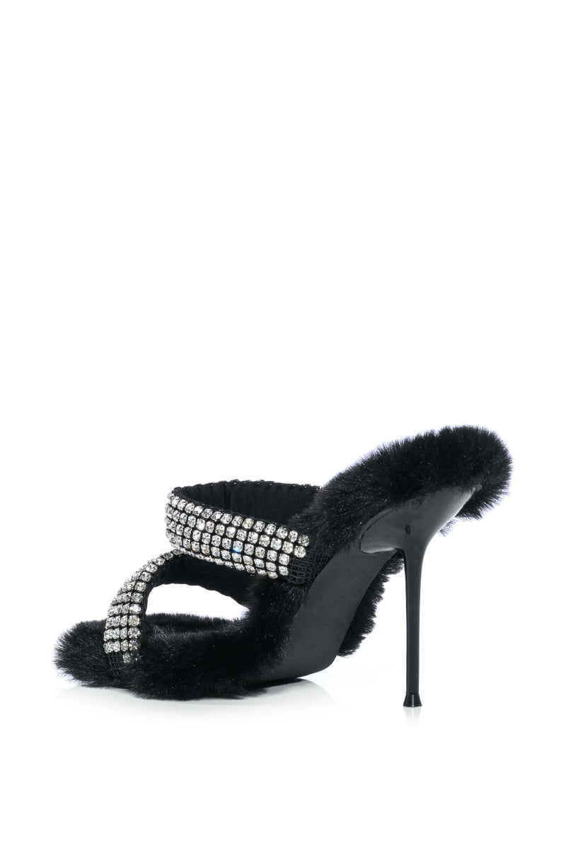 AZALEA WANG KAE BLACK STILETTO SANDAL