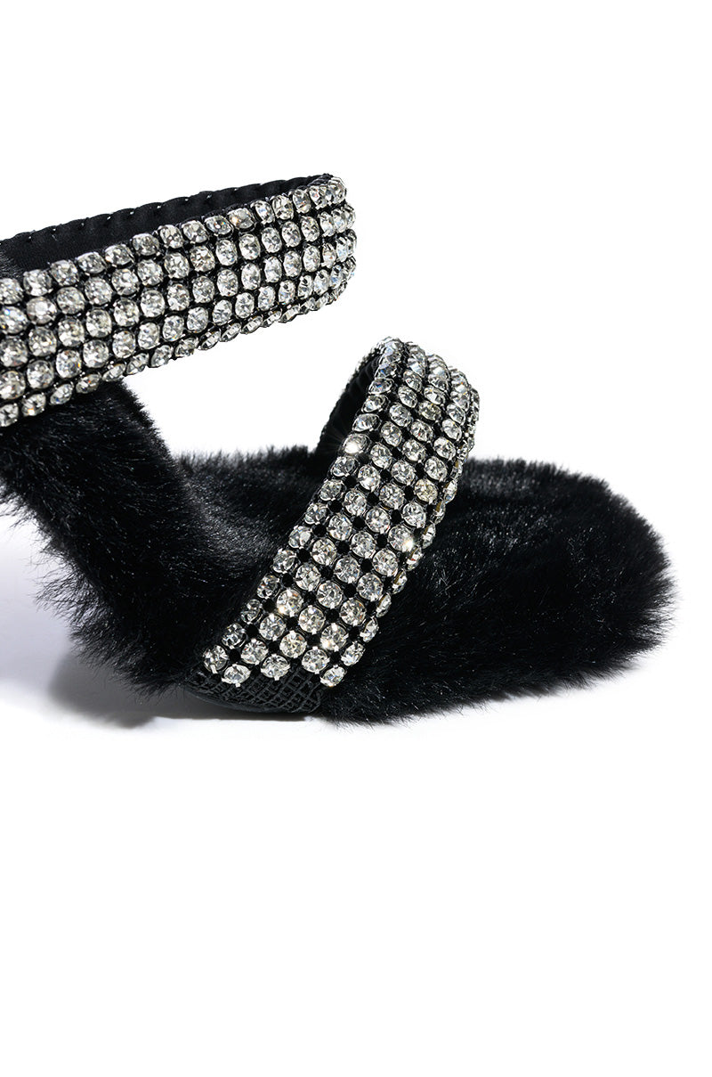 AZALEA WANG KAE BLACK STILETTO SANDAL