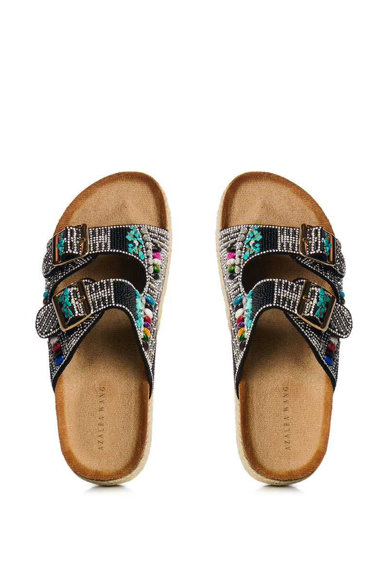 AZALEA WANG KAYLUM MULTI BEADED SANDAL