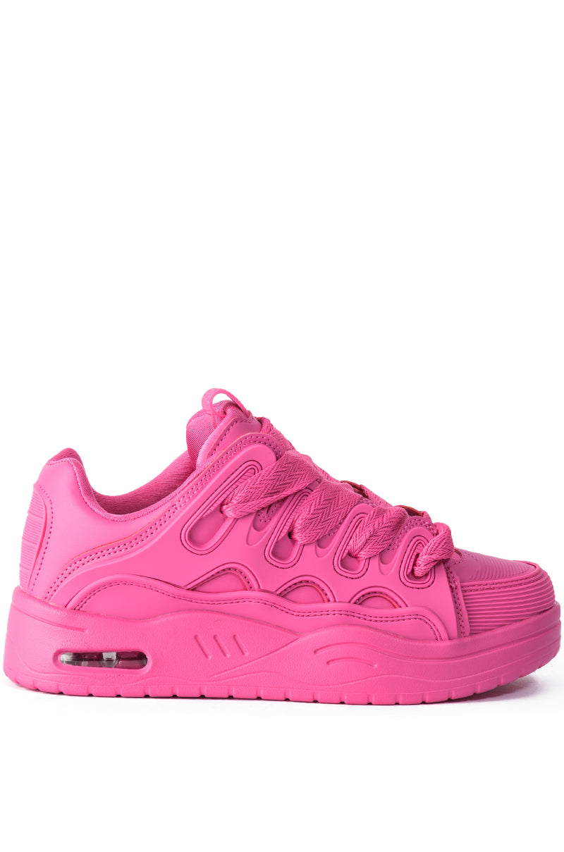 AZALEA WANG KORR FUCHSIA SNEAKER