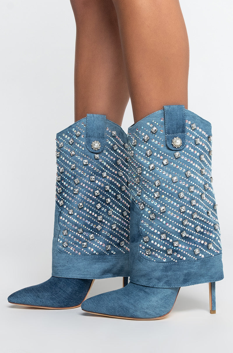 AZALEA WANG LEAVE IT ALL BEHIND STILETTO BOOTIE