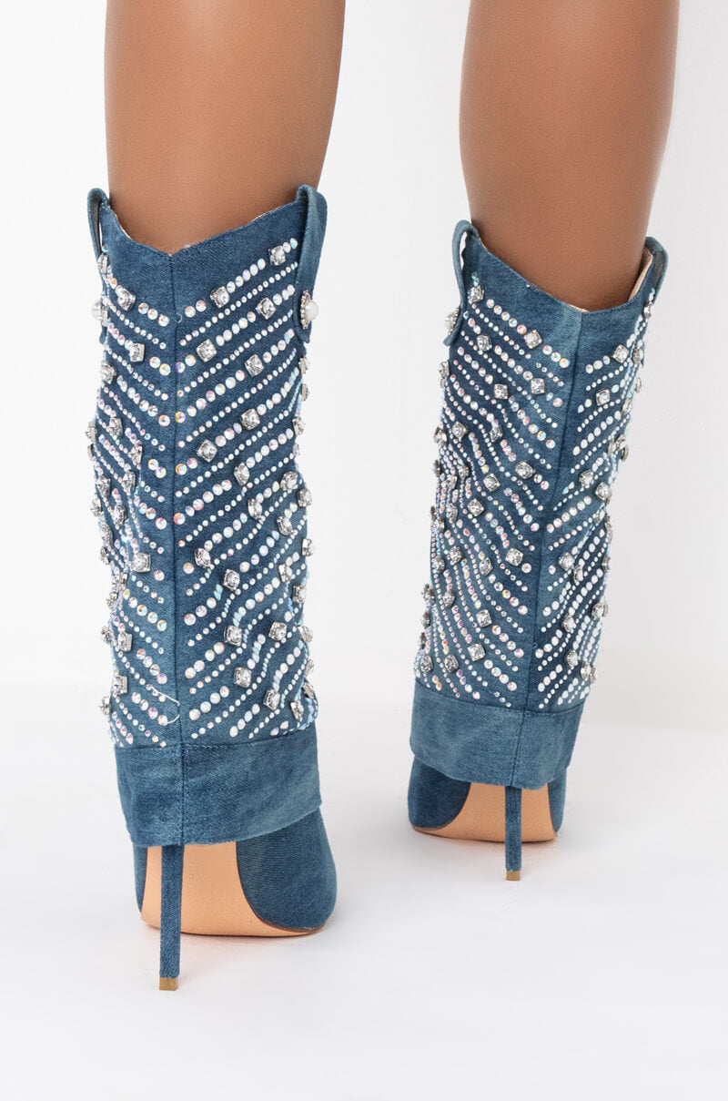 AZALEA WANG LEAVE IT ALL BEHIND STILETTO BOOTIE