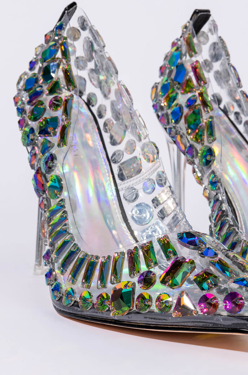 AZALEA WANG NOT BOSSY JUST A BOSS STILETTO PUMP IN MULTI