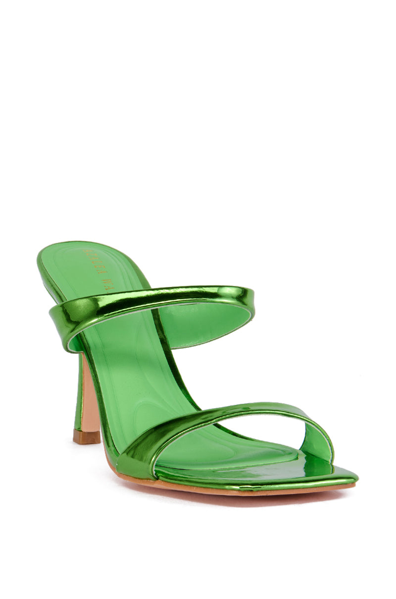 AZALEA WANG RAMIRO GREEN METALLIC SANDAL