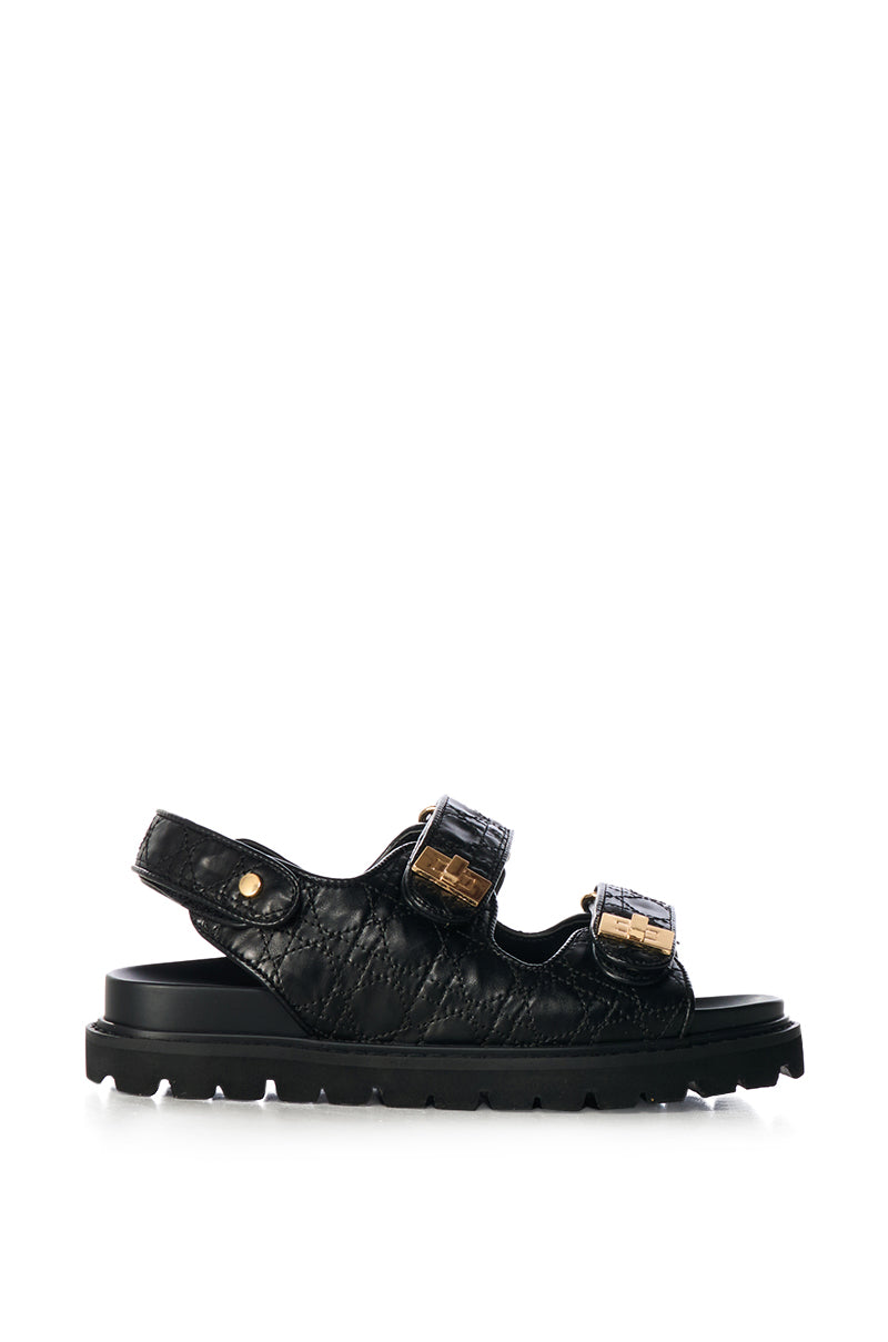 AZALEA WANG SANDIE BLACK SANDAL