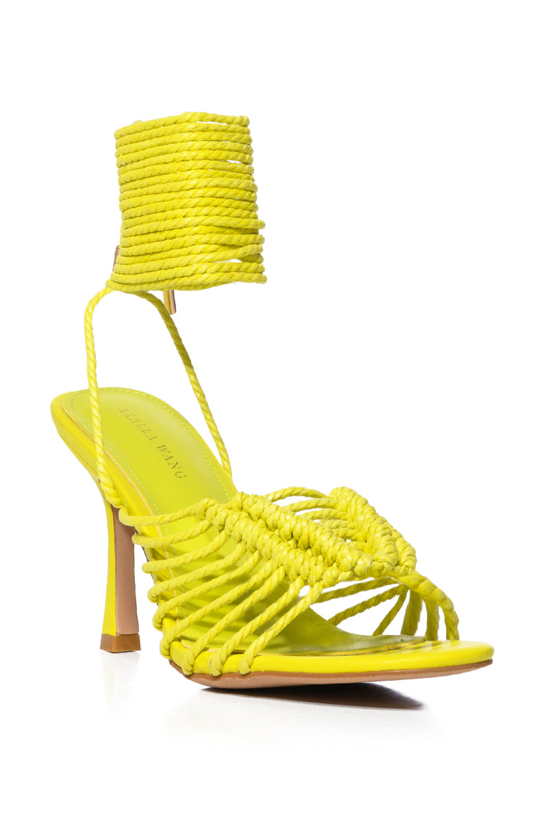 AZALEA WANG SELAH GREEN KNOTTED SANDAL