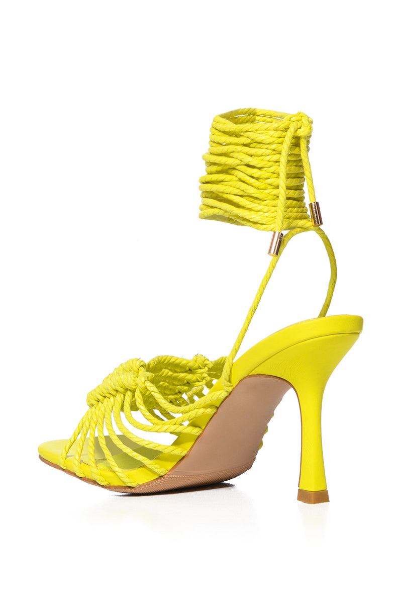 AZALEA WANG SELAH GREEN KNOTTED SANDAL