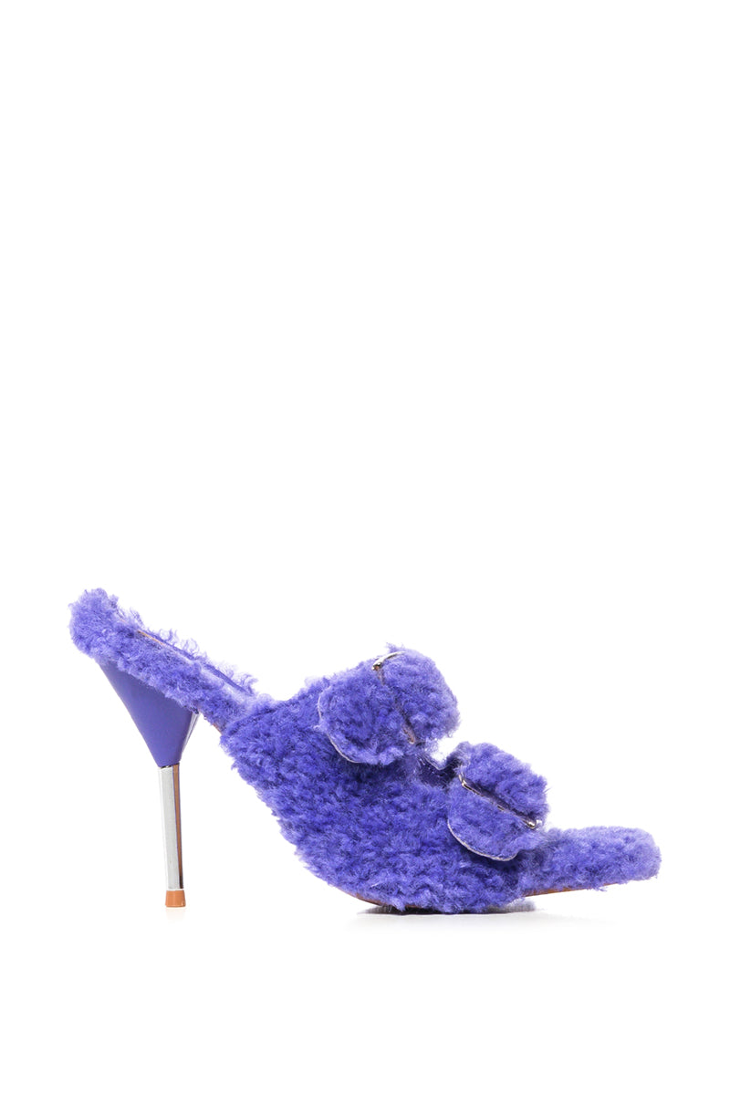 AZALEA WANG SHANA PURPLE FUZZY PUMP