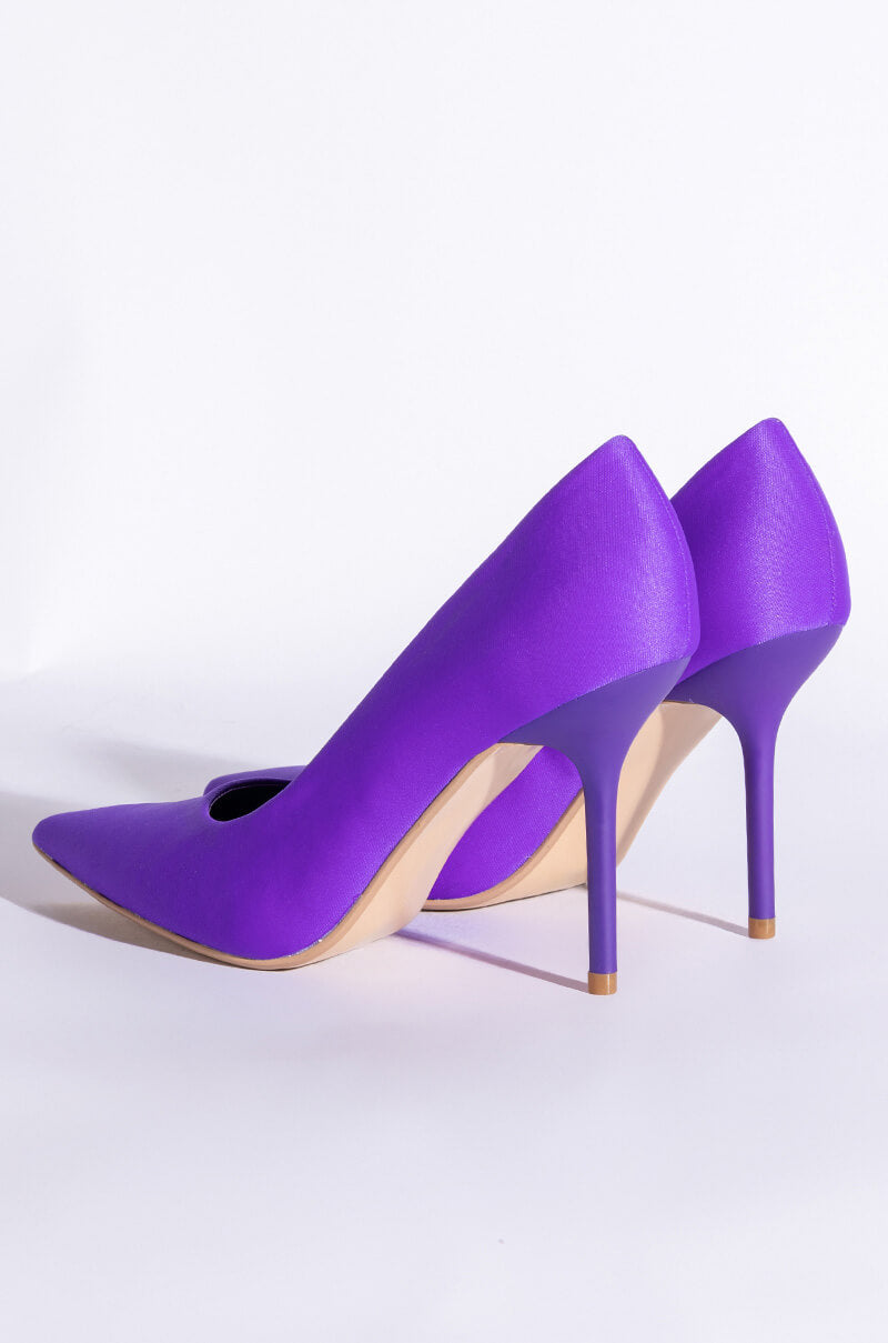 AZALEA WANG BRYNN STILETTO PUMP IN PURPLE