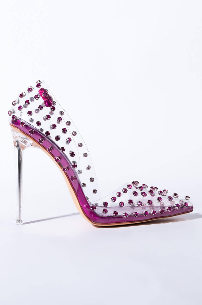 AZALEA WANG SOMETHING ABOUT YOU STILETTO PUMP IN FUCHSIA