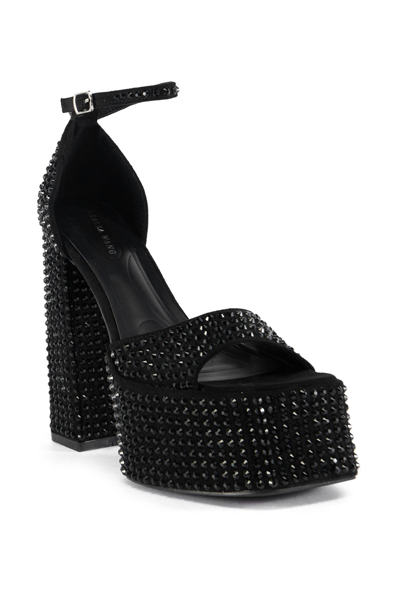 AZALEA WANG WILMORE BLACK SANDAL