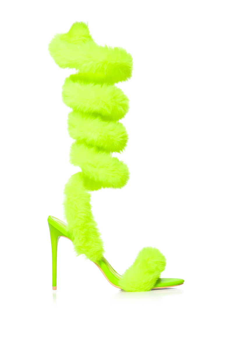 AZALEA WANG YASEEN FUR WRAP UP SANDAL