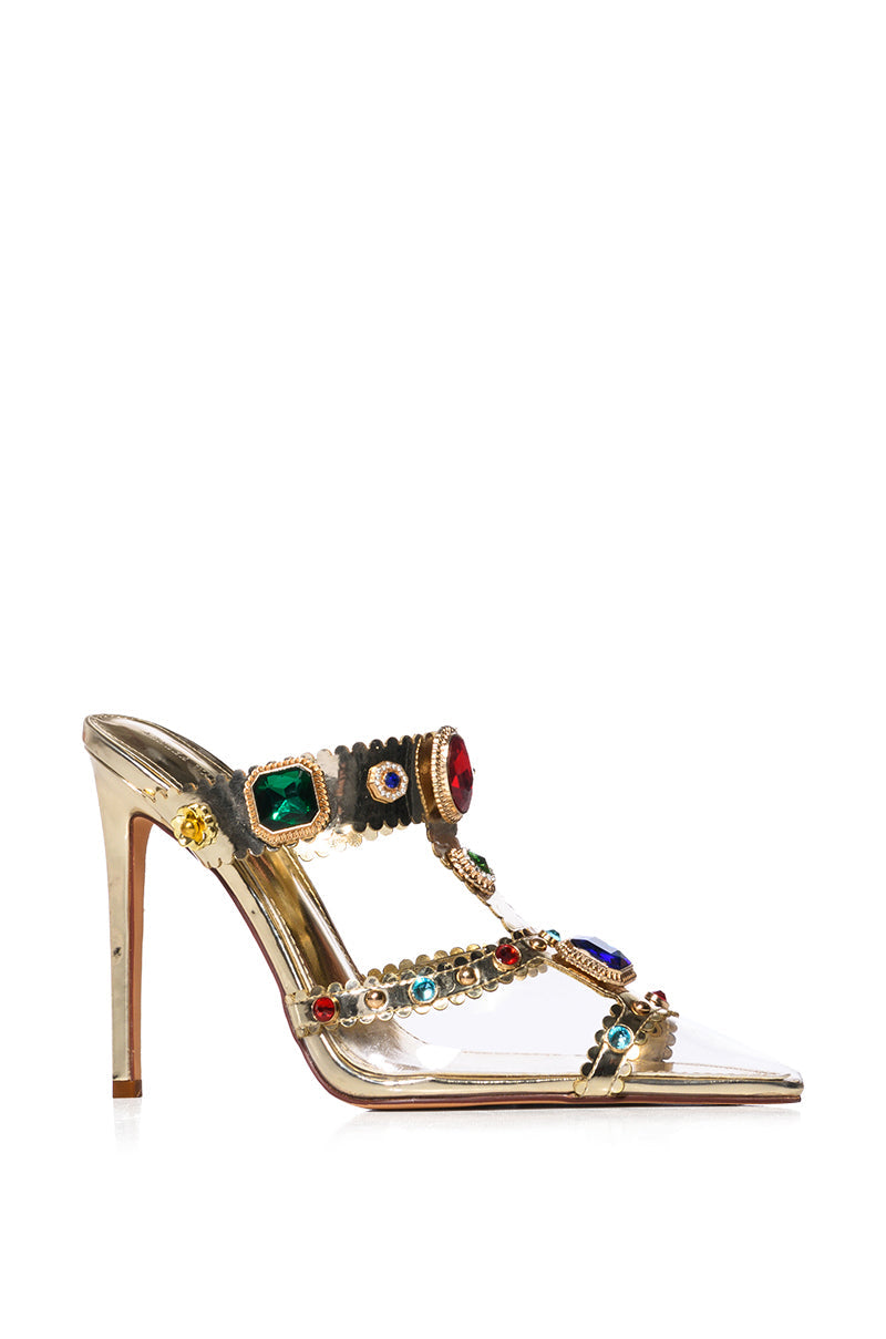 AZALEA WANG ZYA MULTI EMBELLISHED GEM PUMP