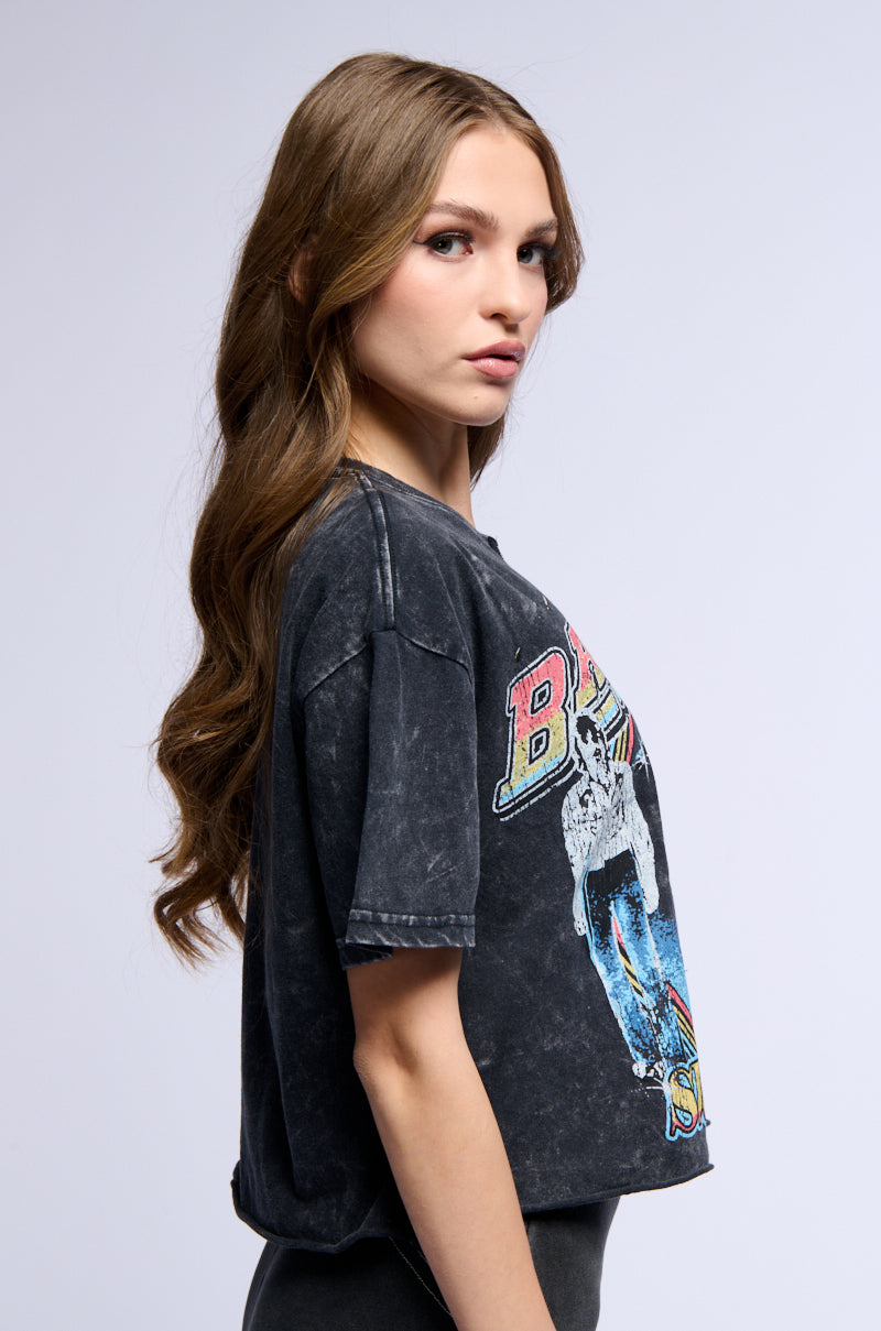 BAD COMPANY CHAIN DETAIL CROPPED TEE