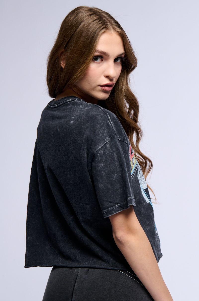 BAD COMPANY CHAIN DETAIL CROPPED TEE