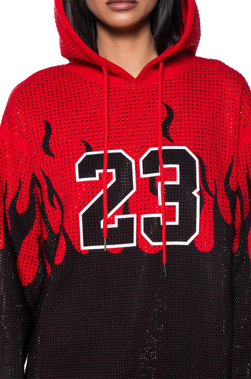 BALLER EMBELLISHED HOODIE