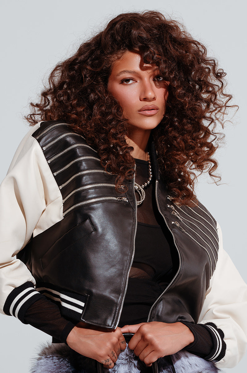 BEAM ME UP ZIPPERED BOMBER