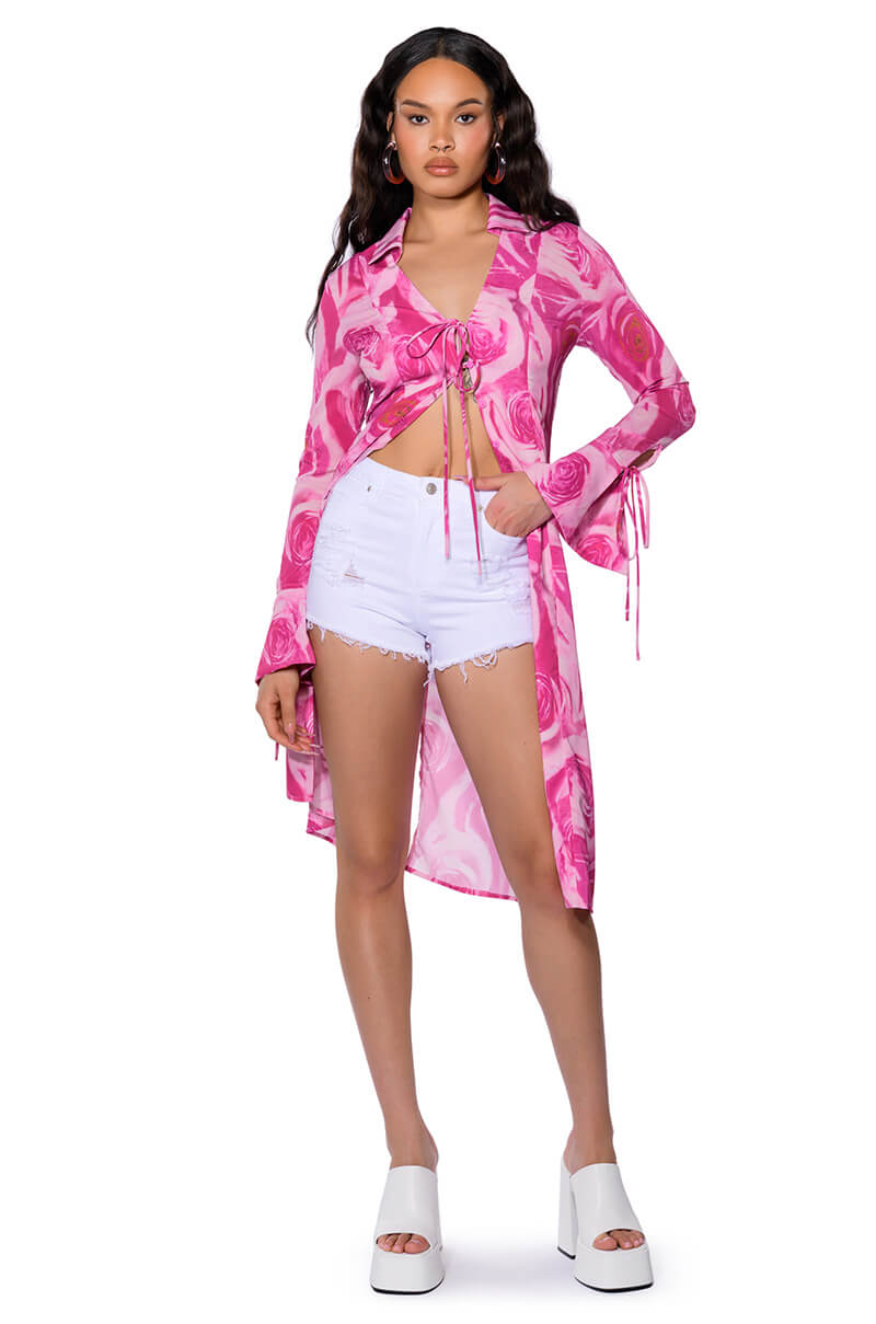 BELLA VITA DISTRESSED DENIM SHORT