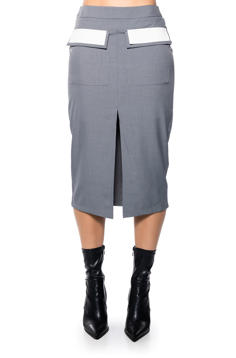 HALSEY MIDI PENCIL SKIRT