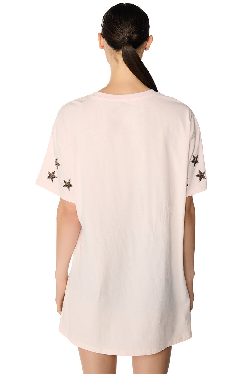 DEF LEPPARD OVERSIZED SHIRT DRESS