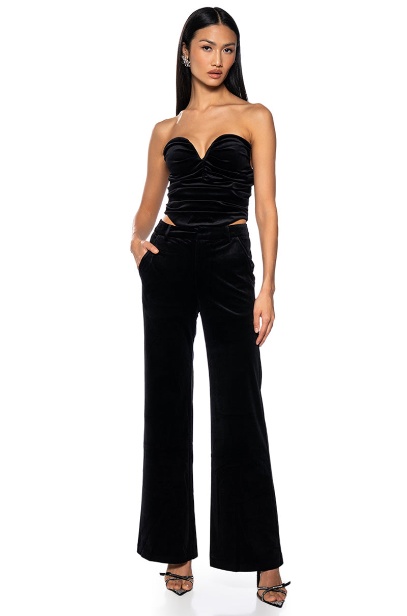 STRETCH LINEN RED CORSET