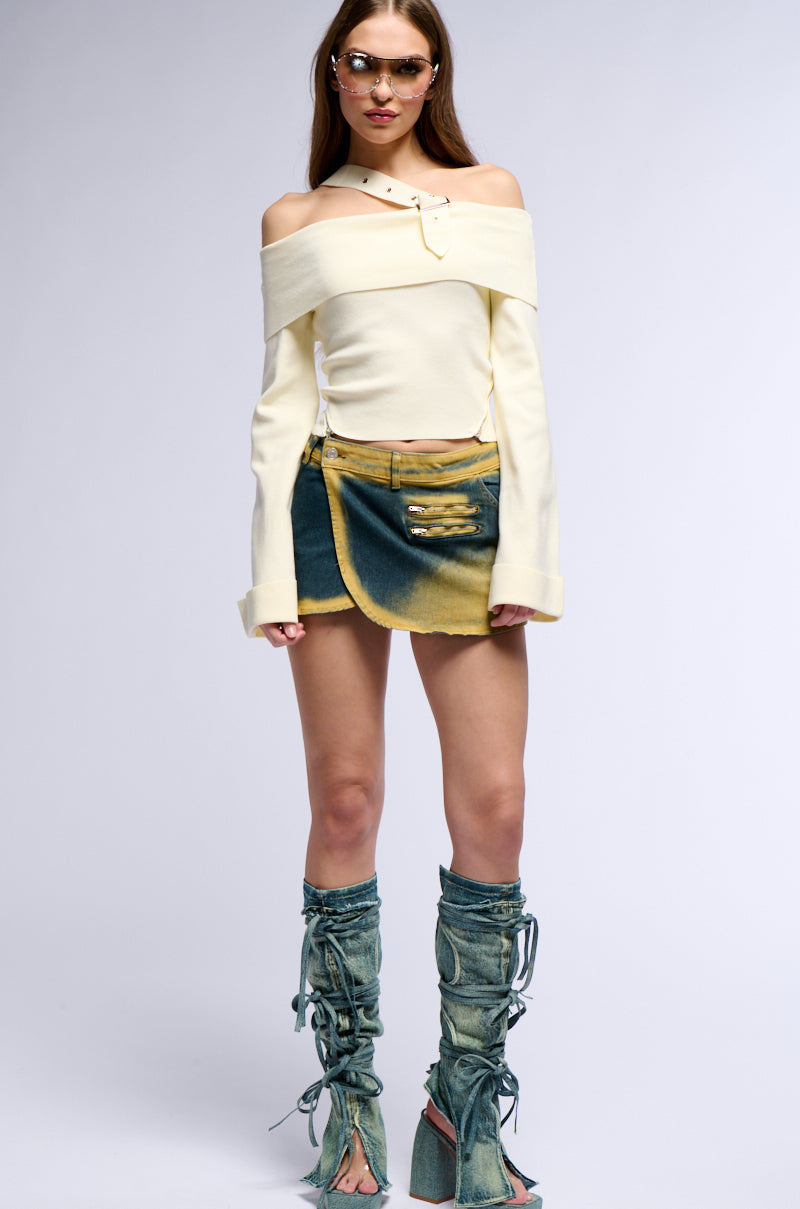 ECHO DENIM MINI SKIRT