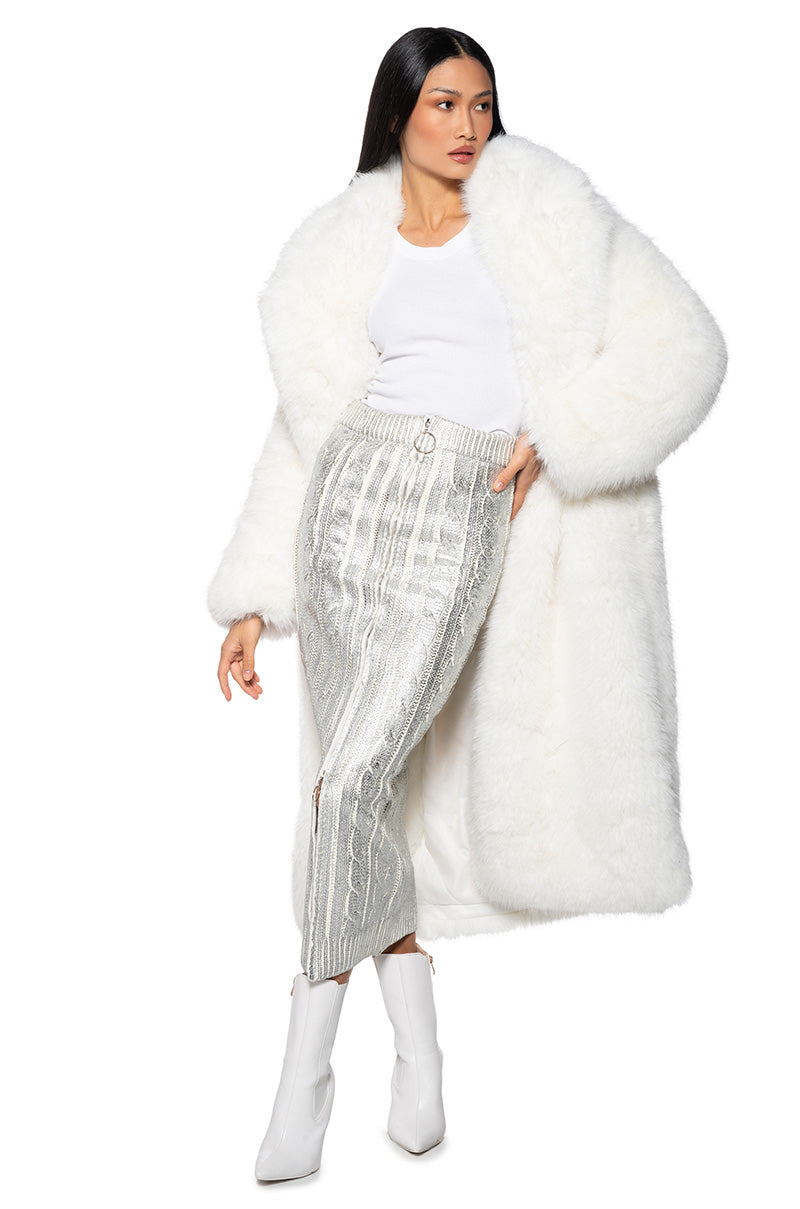 ESME SILVER METALLIC SKIRT