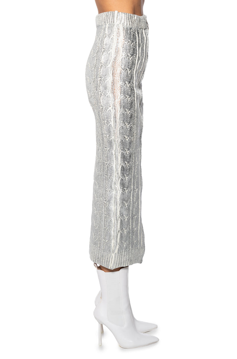 ESME SILVER METALLIC SKIRT