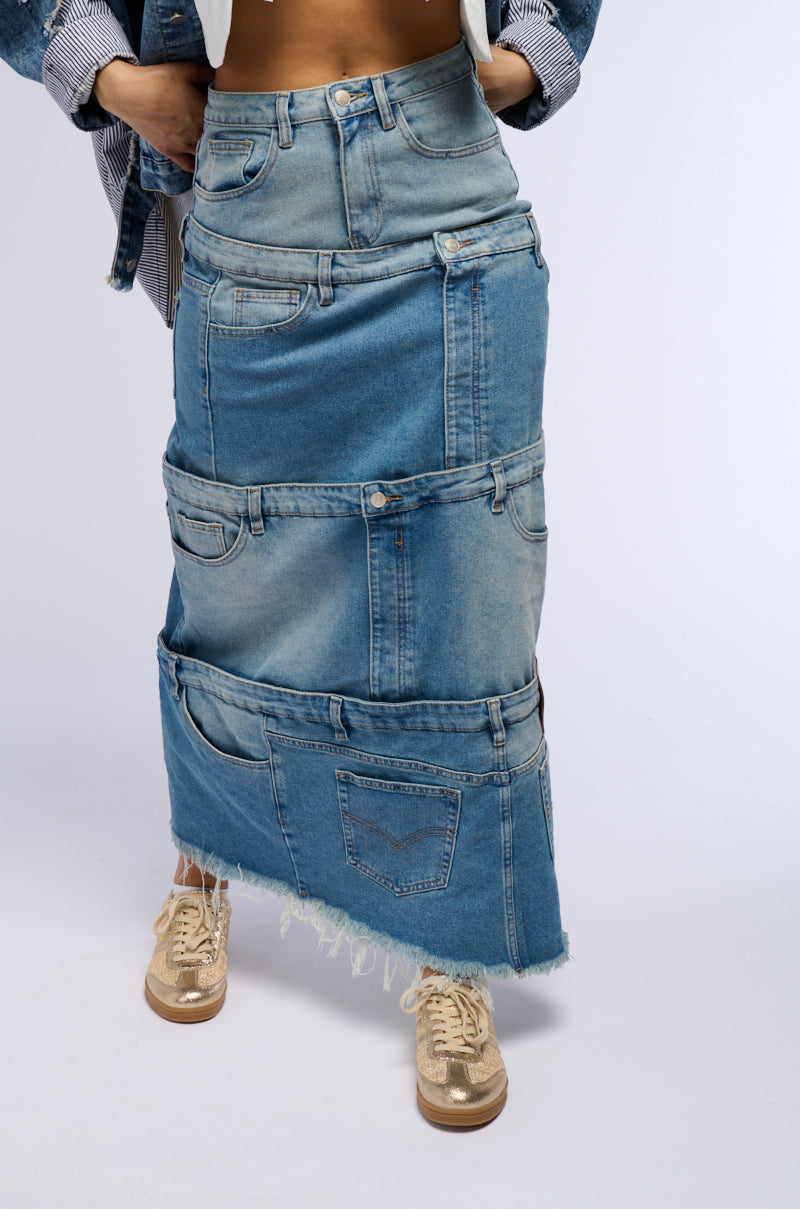 ESSIE DENIM MAXI SKIRT