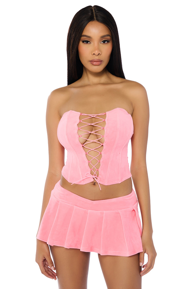 FASHION ICON LACE UP CORSET