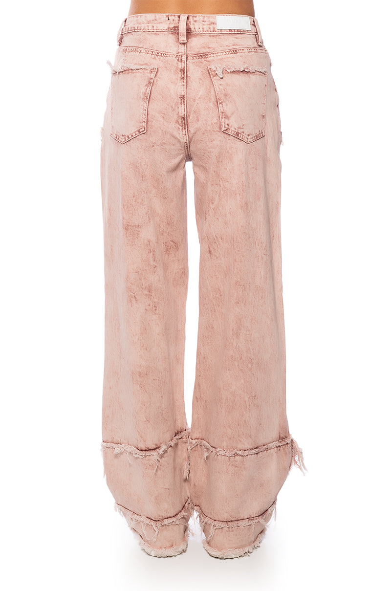 FAYE DISTRESSED RELAXED FIT JEANS