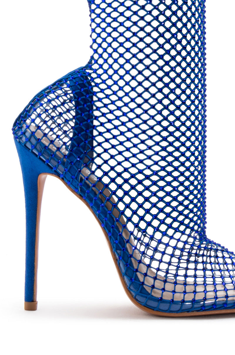 ROSALIA MESH BOOTIE IN BLUE