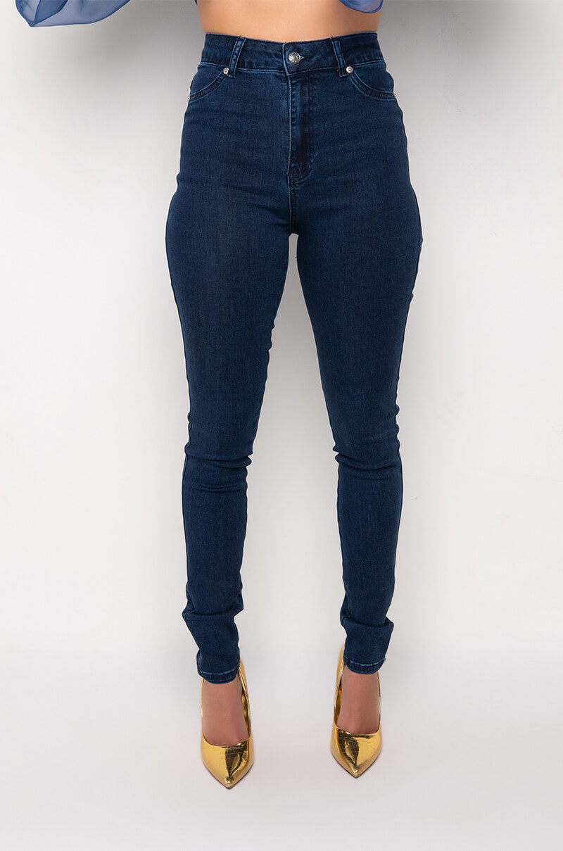 FLEX-FIT HIGH WAISTED SUPER STRETCHY SKINNY JEANS