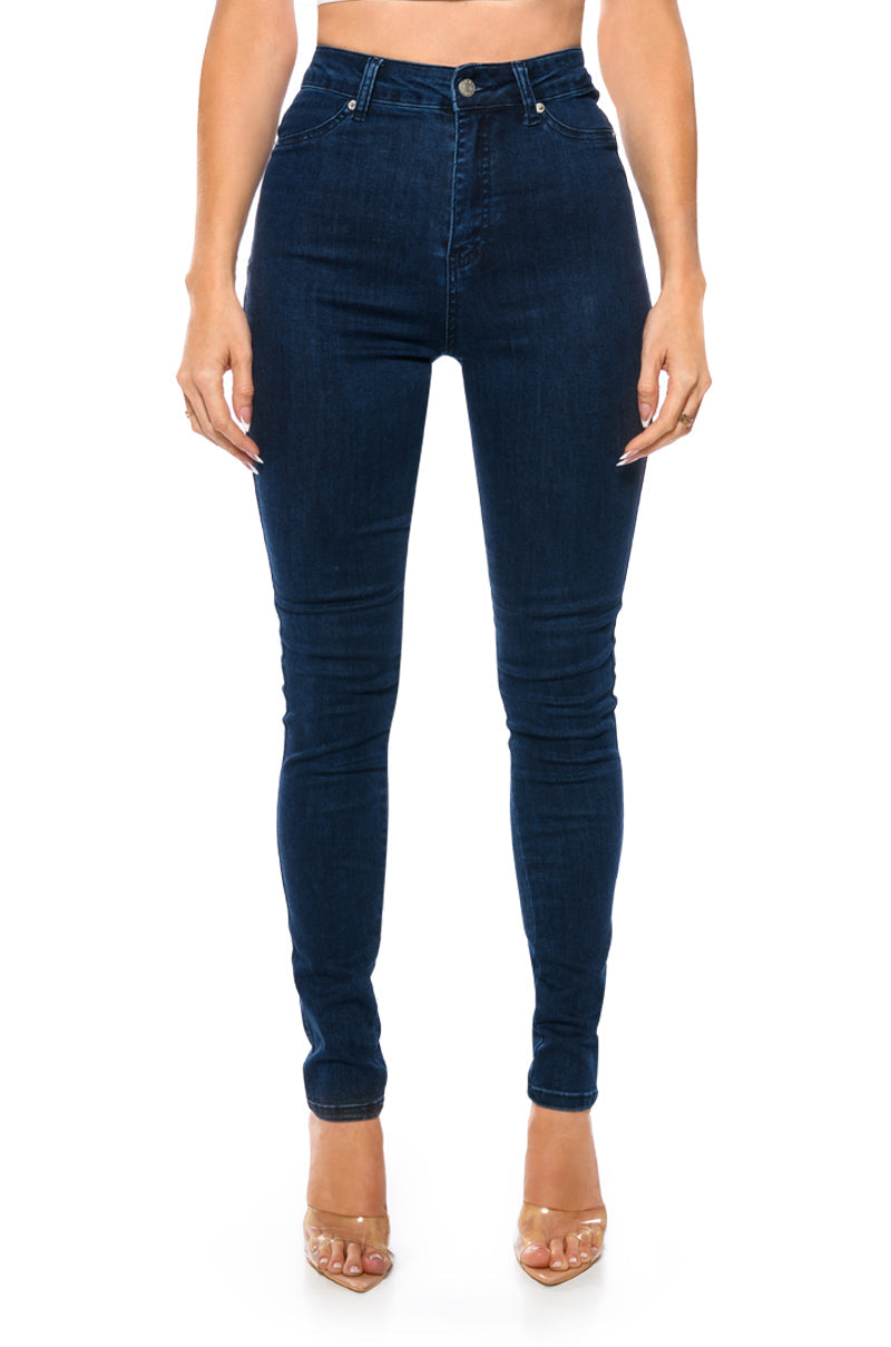 FLEX-FIT HIGH WAISTED SUPER STRETCHY SKINNY JEANS