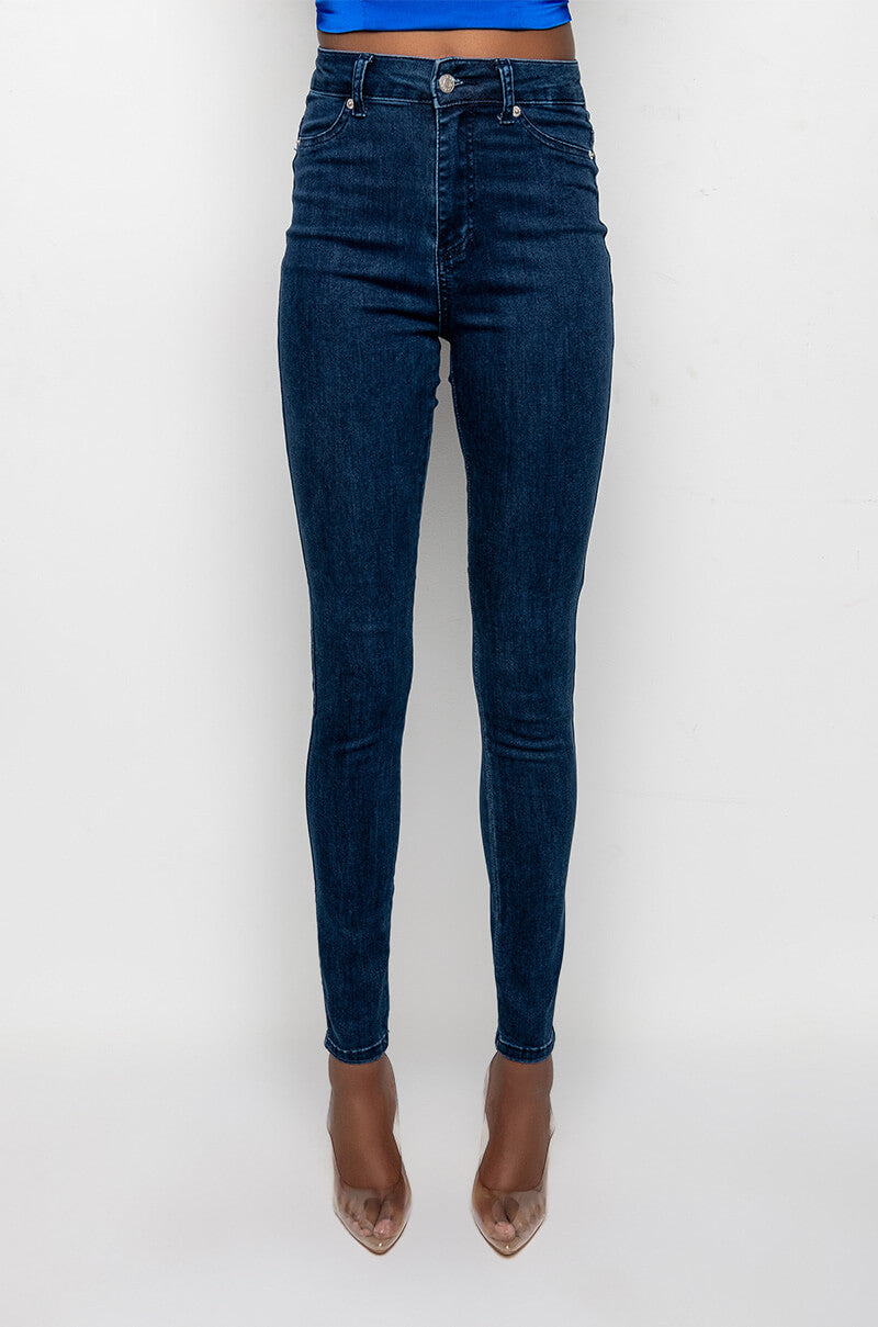 FLEX-FIT HIGH WAISTED SUPER STRETCHY SKINNY JEANS