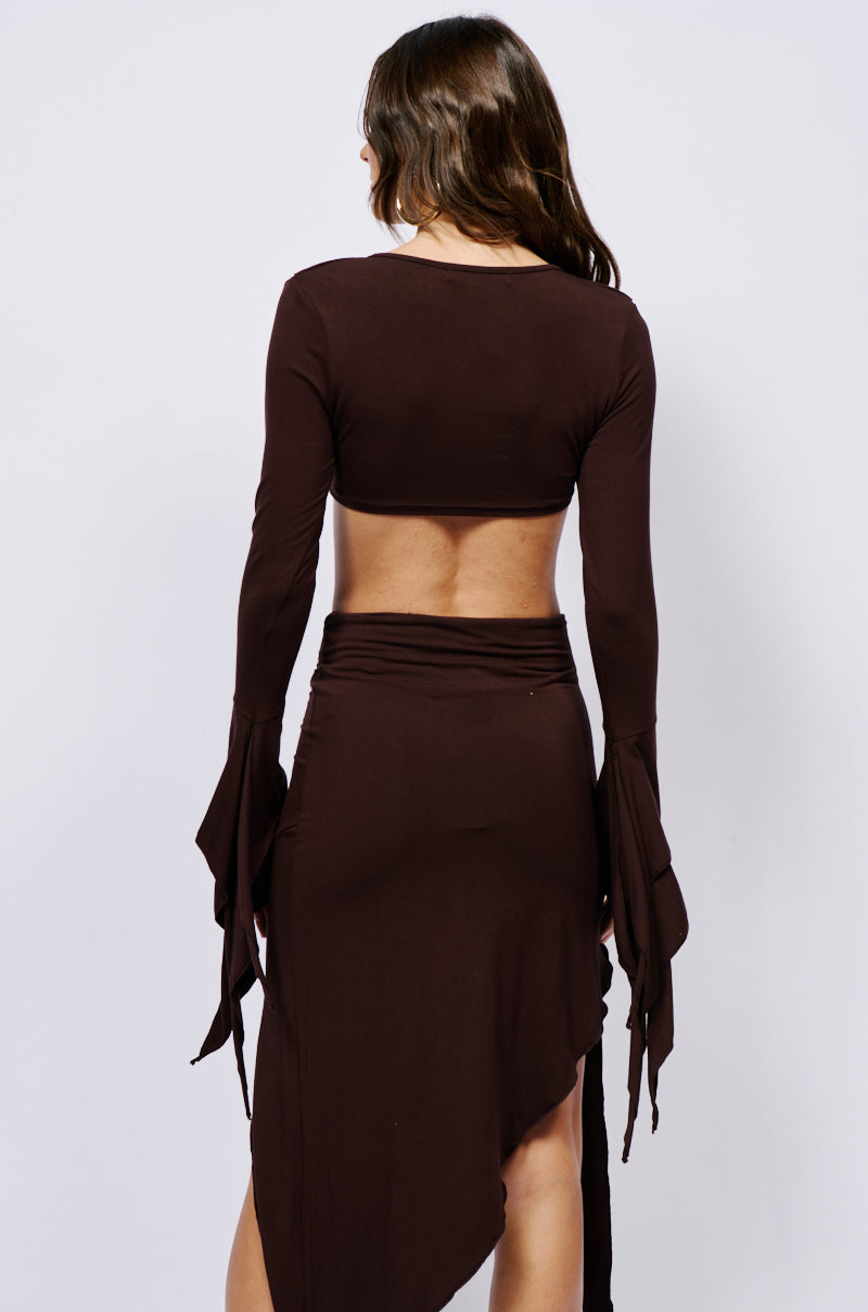 GEMMA RUFFLED LONG SLEEVE TOP