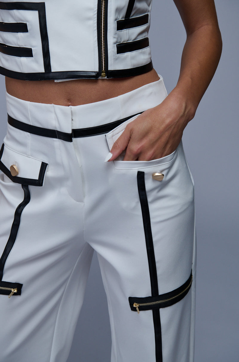 HAMPTONS TRIMMED TROUSER