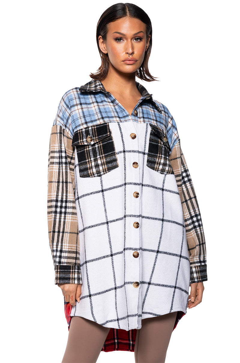 HOME BODY PATCHWORK FLANNEL