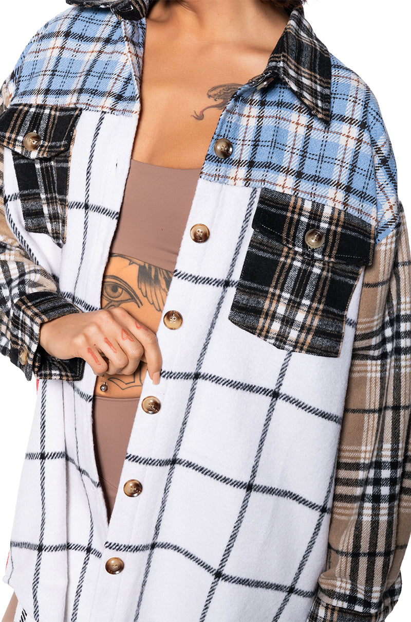 HOME BODY PATCHWORK FLANNEL