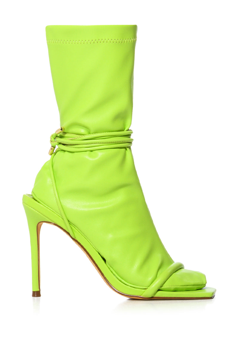HUGO LIME STILETTO BOOTIE