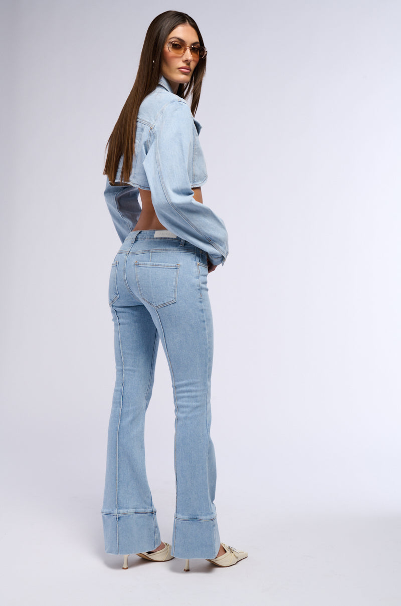 HOTEL CALIFORNIA LIGHT WASH FLARE JEANS