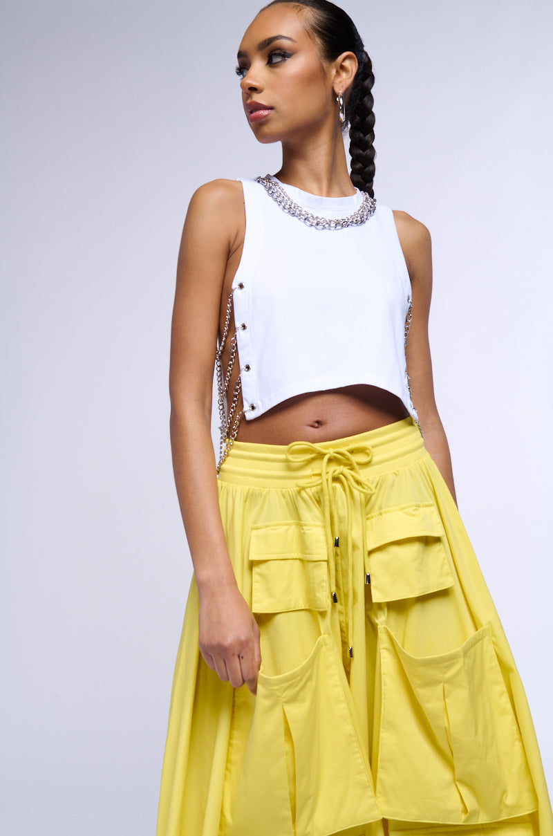 I GOT BANDS CHAIN DETAIL TANK