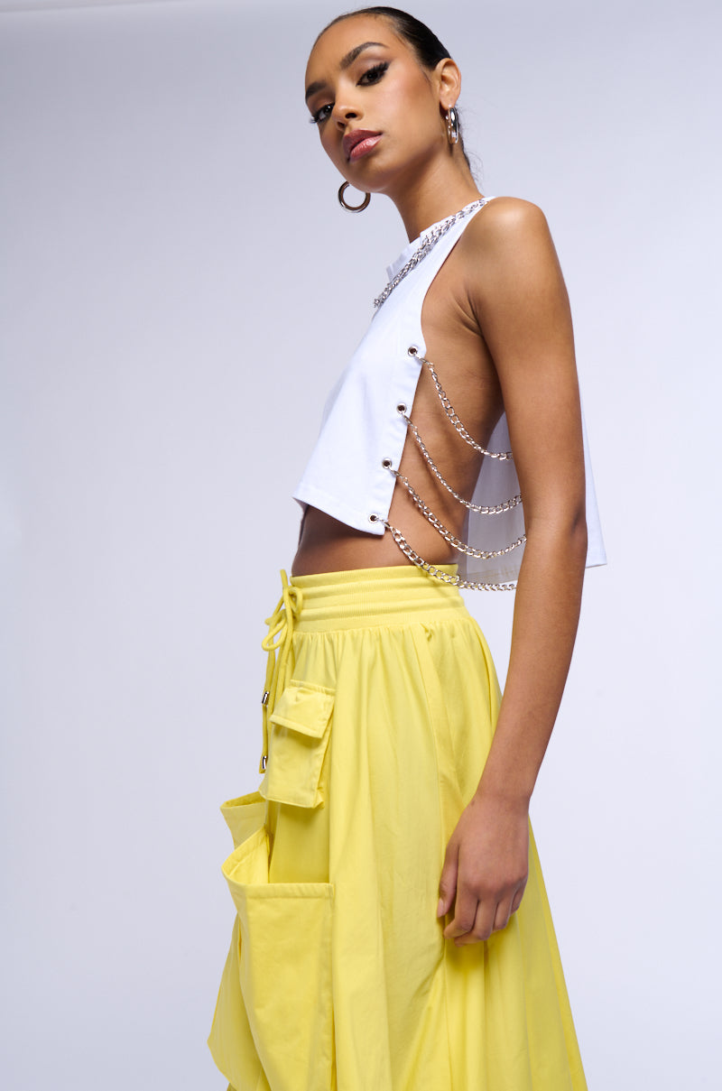 I GOT BANDS CHAIN DETAIL TANK