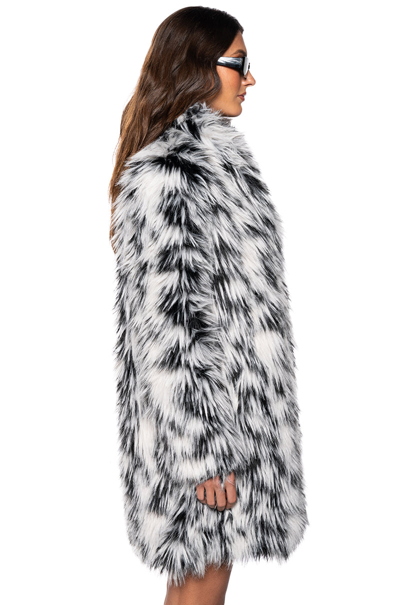 INTERSTELLAR MULTI FAUX FUR JACKET