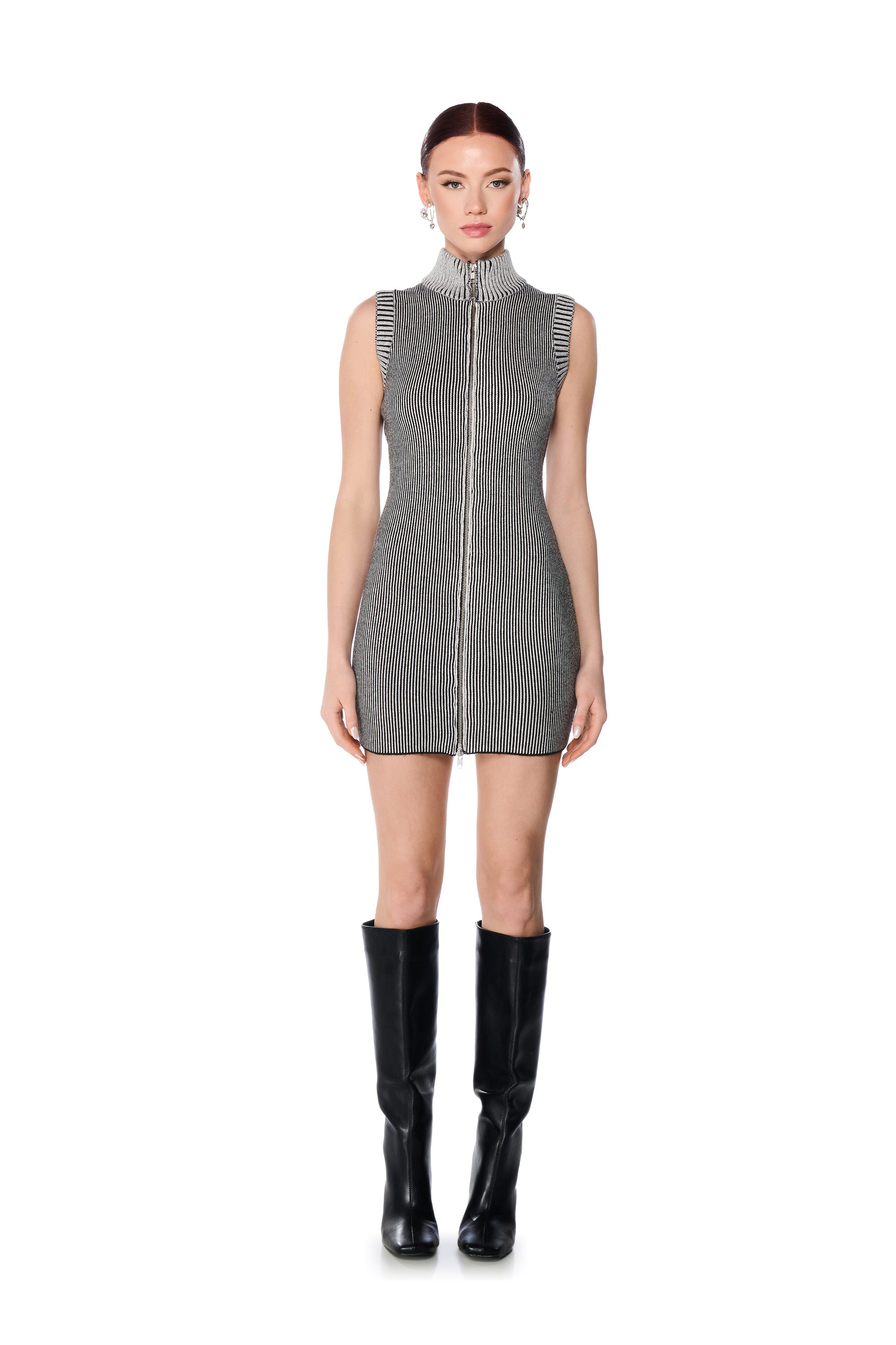 JADED KNIT MINI DRESS