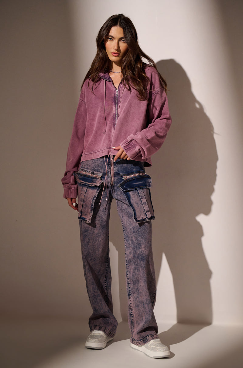 JUST WANNA ROCK ZIP UP SWEATSHIRT