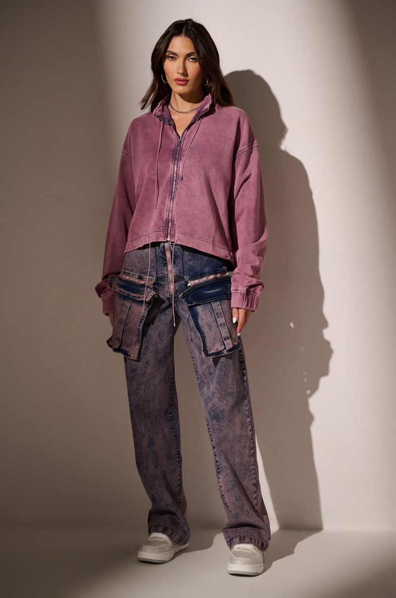 JUST WANNA ROCK ZIP UP SWEATSHIRT